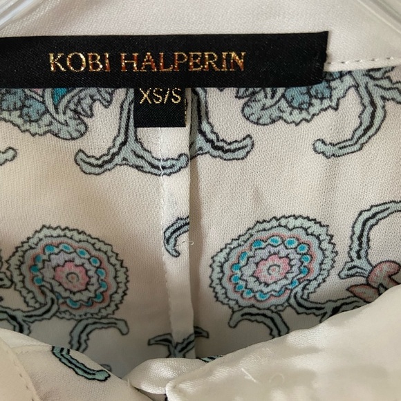 Kobe Halperin Sadie Silk blend blouse top XS/S - Picture 6 of 7